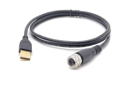 Elecbee M12 to USB Cable M12 4Pin A Code Female to USB 20 A Male Assembly UL2725 2824 Cable