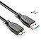 MaxLLTo USB 30 Power Charger Data SYNC Cable Cord for Toshiba External Hard Drive Disk 1tb 2tb 3tb 3ft Long Balck