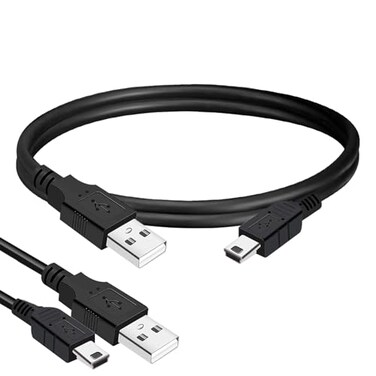 BRENDAZ Mini USB Cable 1ft Charging Cord Data Transfer Compatible With GoPro HERO4 Hero 3 Garmin GPS TI84 TI84 Plus Calculator Dash Cam DSLR Camera USB Mic