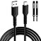 Conable Mini USB Cable 6 FT USB A to Mini B Charger Cord Compatible with GoPro Hero 3 PS3 Controller Camera Dash Cam Texas Instruments Calculators TI84 MP3 Player Garmin GPS with 2 Cable Ties