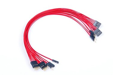 LM YN Motherboard Extension Cable Set Silver Plating Cord GoldPlated Plug Six Kinds POWE LED HDD LED Power SW Reset SW HD Audio Front USB Extension Cable Length 11 inches Compatible with PC