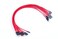 LM YN Motherboard Extension Cable Set Silver Plating Cord GoldPlated Plug Six Kinds POWE LED HDD LED Power SW Reset SW HD Audio Front USB Extension Cable Length 11 inches Compatible with PC