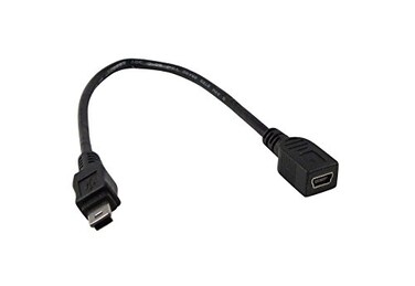 YCS basics Black 6 Inch USB 20 USB Mini B Male to USB Mini B Female Cable