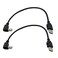 Seadream Angled Printer Cable 2Pack USB20 A Male Plug to Right Angle USB B Male AB MM Printer Scanner Cord CableRight Angled