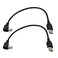 Seadream Angled Printer Cable 2Pack USB20 A Male Plug to Right Angle USB B Male AB MM Printer Scanner Cord CableRight Angled