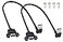 HCFeng USB 30 Right Angle Male to Female Extension Cable USB 30 A Down Elbow Male to USB 3 A Female Adapter Super Speed USB 3 Male to Female Data Cable Black 30CM1FT2packdown Elbow