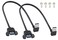 HCFeng USB 30 Right Angle Male to Female Extension Cable USB 30 A Down Elbow Male to USB 3 A Female Adapter Super Speed USB 3 Male to Female Data Cable Black 30CM1FT2packdown Elbow