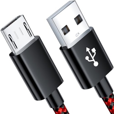 VOTY Micro USB Cable6FT Fast Android Charging Cord for Kindle Fire PS4 ControllerAlcatel PhoneBraided Charger Cord for Fire TabletSamsung Galaxy S7 Edge S2 J7 J5 J3LG K40Moto E4 E5 E6