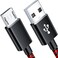 VOTY Micro USB Cable6FT Fast Android Charging Cord for Kindle Fire PS4 ControllerAlcatel PhoneBraided Charger Cord for Fire TabletSamsung Galaxy S7 Edge S2 J7 J5 J3LG K40Moto E4 E5 E6