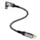HOTUTUKI 240w 80gbps USB c Cable Compatible with Thunderbolt 5 Cable Right Angle Short 1ft 90 Degree USB C Cable 8K16k 60Hz usbc Monitor Cable for Thunderbolt 4USB c Video Braided