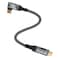 HOTUTUKI 240w 80gbps USB c Cable Compatible with Thunderbolt 5 Cable Right Angle Short 1ft 90 Degree USB C Cable 8K16k 60Hz usbc Monitor Cable for Thunderbolt 4USB c Video Braided