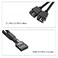 SSSUWP Motherboard 9pin USB20 to Dual 9pin Extension Cable 9 pin to 2 9 pin Splitter Cord Motherboard USB 9Pin Header Cable Black