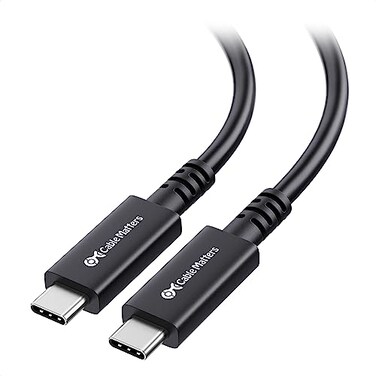 Cable Matters 40Gbps Active USB4 Cable 98 ft 3m Supports Up to 8K60Hz 4K240Hz Video 100W Charging 40Gbps Data Transfer Compatible with Thunderbolt 4 VR Headset MacBook XPS Surface Pro