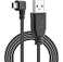 PASOW Mini USB Power Cable 90 Degree Left Angle No Data Transfer USB 20 AMale to MiniB Car Vehicle Power Suppy Cord for Dash Cam 16FT