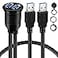 BATIGE 2 Ports Dual USB 30 Male to USB 30 Female AUX Flush Mount Car Mount Extension Cable for Car Truck Boat Motorcycle Dashboard Panel 1ft
