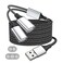 Fidioto USB Splitter USBA Male to 2 Female USBA Extension Cable 4Ft Long USB Y Splitter Support Charging and Data Transfer for PrinterUSBA KeyboardFlash DrivePlayStationLaptopLED Etc