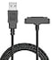 Nakedcellphone Charger for Sonim XP5XP6XP7 Brand Black Rugged Braided USB ChargeSync Cable Cord with Magnetic Contacts for XP5700 XP6700 XP7700 Phones