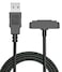 Nakedcellphone Charger for Sonim XP5XP6XP7 Brand Black Rugged Braided USB ChargeSync Cable Cord with Magnetic Contacts for XP5700 XP6700 XP7700 Phones