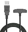 Nakedcellphone Charger for Sonim XP5XP6XP7 Brand Black Rugged Braided USB ChargeSync Cable Cord with Magnetic Contacts for XP5700 XP6700 XP7700 Phones