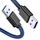 ANDTOBO USB 30 A to A Male Cable 165 FT USB 30 Male to Male Cable Double End USB Cord Compatible with Hard Drive Enclosures DVD Player Laptop Cooler Blue