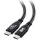 Cable Matters USBIF 40Gbps USB 4 Cable 33ft Supports Up to 8K60Hz 4K240Hz Video 240W Charging 40Gbps Data Transfer USB4 Cable Black Compatible with Thunderbolt 4 MacBook