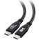 Cable Matters USBIF 40Gbps USB 4 Cable 33ft Supports Up to 8K60Hz 4K240Hz Video 240W Charging 40Gbps Data Transfer USB4 Cable Black Compatible with Thunderbolt 4 MacBook