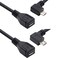 chenyang CY Micro USB 20 Male to Micro USB 20 Female Extension Cable Left Right 90 Degree Angled Full Pin Connected 05M