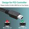 SCOVEE PS3 Controller Charger Cord 2 Pack 10ft PS3 Charger Cable for Sony PlayStation 3 Controller DualShock 3 PS Slim PS Move Wireless Game RemoteLong Mini USB Cable Charging Data Wire