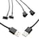 Gebildet 2 Pack Dual 4 Pin to USB Fan Switch ON Off Power Adapter Cable 1 to 2 Ways Splitter USB to 4PIN 3PIN PWM 5v Fan Connector