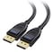 Cable Matters VESA 40Gbps DisplayPort 21 Cable 2m66ft DP40 Cable 8K 120Hz 4K 240Hz in Black with FreeSync GSYNC and HDR for Gaming Monitor PC RTX 40804090 RX 7900