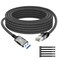 Kxable USB to Ethernet Cable 12 FT USB 30 A Male to RJ45 Male Cord Directly Connected Aluminum Portable Gigabit LAN Network Cable for Laptop PC Switch More Braided with 5 Pcs Ties