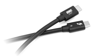 OWC 1M Thunderbolt 5 USBC Cableup to 80Gbs of biDirectional Data Speed up to 120Gbs for Higher Display Bandwidth 240W