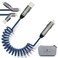 JURNETECH Multi Charging Cable Versatile 6in1 Universal Fast Charging Cable Adjustable Length Coiled Cable C to C USB to TypeC Ultra Fast Micro 240 Watt