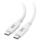 Cable Matters 40Gbps Short USB 4 Cable 1ft Supports Up to 8K60Hz 4K240Hz Video 240W Charging 40Gbps Data Transfer USB4 Cable White Compatible with Thunderbolt 4 MacBook XPS Surface Pro