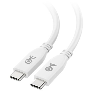 Cable Matters 40Gbps Short USB 4 Cable 1ft Supports Up to 8K60Hz 4K240Hz Video 240W Charging 40Gbps Data Transfer USB4 Cable White Compatible with Thunderbolt 4 MacBook XPS Surface Pro