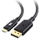 Cable Matters VESA 40Gbps Unidirectional USB C to DisplayPort 21 Cable 66ft Supports DP40 8K120Hz 4K480Hz Thunderbolt 4 to DisplayPort Cable Not for Portable USBC Monitor