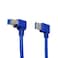 Seadream Angled USB 30 Printer Cable 2Pack 1 ft 30cm SuperSpeed USB 30 A Male Plug 90 Degree Right Angle to USB 30 B Male Right Angle Cable