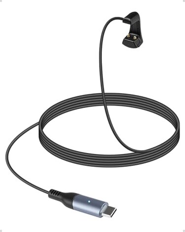 Steinwhale Charging Cable for RayBan Meta Glasses with LED Indicator Fast Charging for Wayfarer Headliner Skyler Models Multiple Charging Options Charger Phone Power Bank Portable Safe