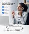 Cable Matters Braided 2in1 USB C to USB C Cable 6ft 140W Smart Power Allocation for Laptops and Phones Supports Charging Data Transfer USBC Power Splitter Works with MacBook iPad iPhone