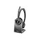 Poly Voyager 4320 UC Wireless Headset Charge Stand Plantronics Headphones wMic Connect to PCMac via USBA Bluetooth Adapter Cell Phone via BluetoothWorks wTeams ZoomMore