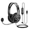 MAIRDI USB Headset with Microphone for PC Computer Headset with Mic Noise Canceling for Laptop Teams Zoom Office Work Call Center Business Softphone Dictation Headset for Dragon Naturelly Speaking