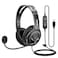 MAIRDI USB Headset with Microphone for PC Computer Headset with Mic Noise Canceling for Laptop Teams Zoom Office Work Call Center Business Softphone Dictation Headset for Dragon Naturelly Speaking
