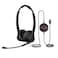 Cyber Acoustics USBC Wired Headset with Microphone for PC AC304C Wired Headset with Noise Cancelling Mic for Work Calls Remote Meetings Black