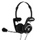 Koss Porta Pro DoubleSided Communication Headset with Microphone Electret Flexible Handsfree Design Foldable Design TRRS Plug Wired 35 mm Black