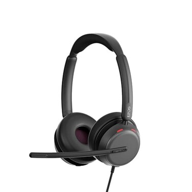 EPOS Impact 860T ANC DualSided Wired Headset with Active Noise Cancellation Microsoft Teams USB C and USB A Super Wideband Audio Ideal for Office Calls Zoom Home Hybrid Work Black