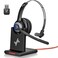 JIAMQISHI Bluetooth Headset Wireless Headset with Noise Cancelling Microphone V52 Computer Headphones with USB Dongle Charging Base Mic Mute for WorkCall CenterPCLaptopOnline ClassZoom