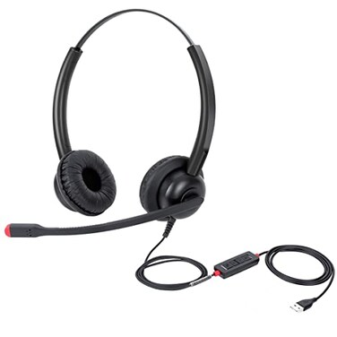 daily headset USB Headset with Mic for PC Computer Laptop Headphones with Noise Cancelling Microphone inline Control for Home Office Online Class Teams Zoom