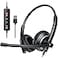 awatrue EH05U Wired USB Headset with Noise Cancelling Microphone for PC Laptop Headphones with InLine Control Lightweight Enhanced Sound MIC Mute