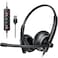 awatrue EH05U Wired USB Headset with Noise Cancelling Microphone for PC Laptop Headphones with InLine Control Lightweight Enhanced Sound MIC Mute