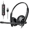awatrue EH05U Wired USB Headset with Noise Cancelling Microphone for PC Laptop Headphones with InLine Control Lightweight Enhanced Sound MIC Mute